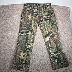 Mossy Oak Camo Pants Men Size 36x30 Realtree Outdoor Hunting Canvas